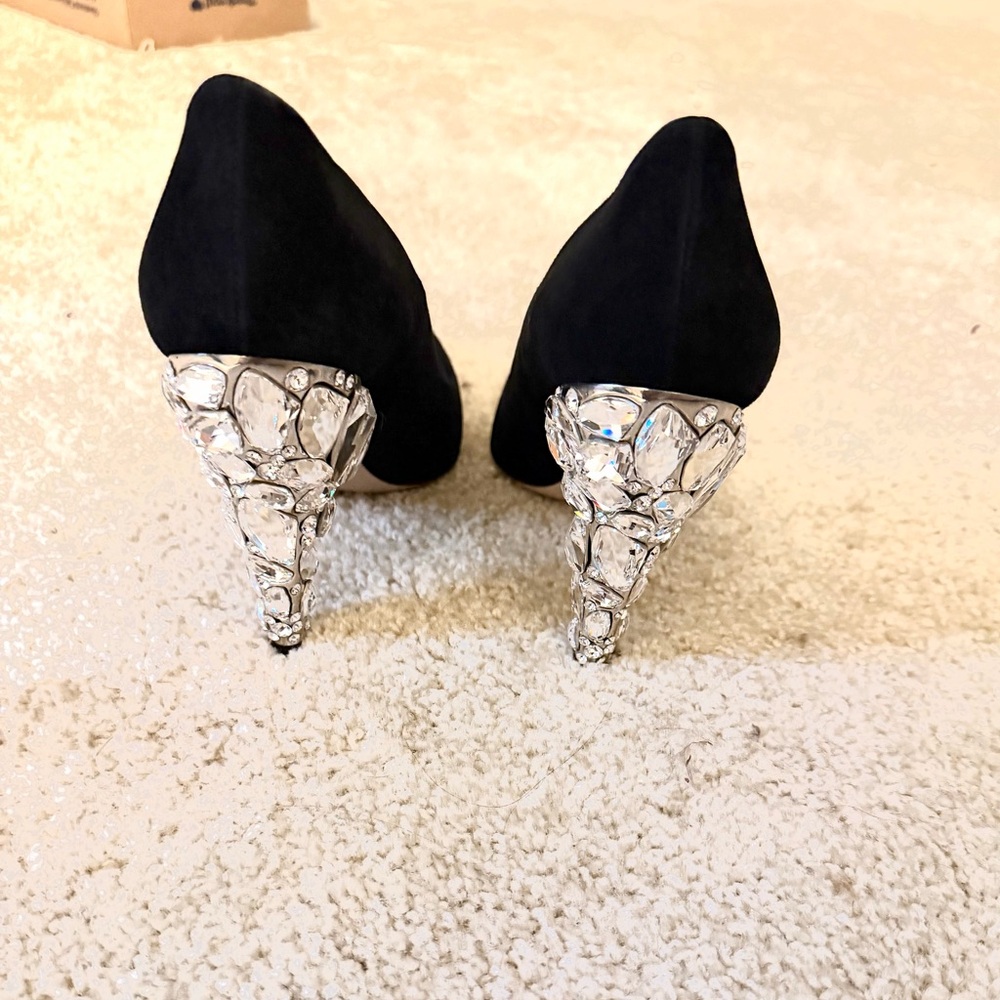 Miu Miu Brand New stunning crystal high heels with Soft Pink Storage Box